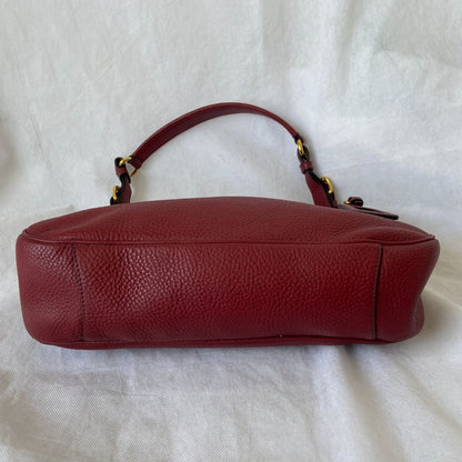 Prada red leather bag