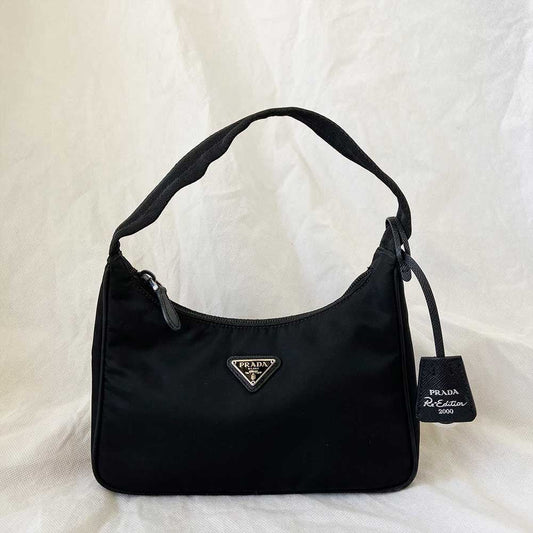 Prada Triangle Logo Re-edition 2000 Mini Bag in Nylon