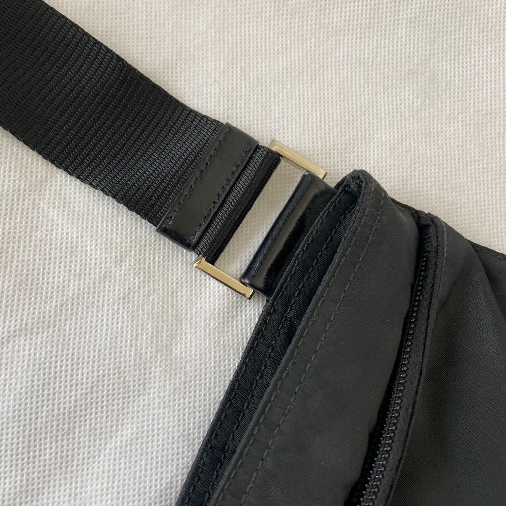Prada Triangle Logo Shoulder Bag in Re-Nylon & Saffiano Leather