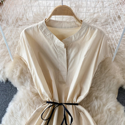 Stylish contrast A line dress  567