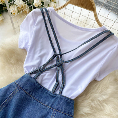 Cute A line two pieces dress  628