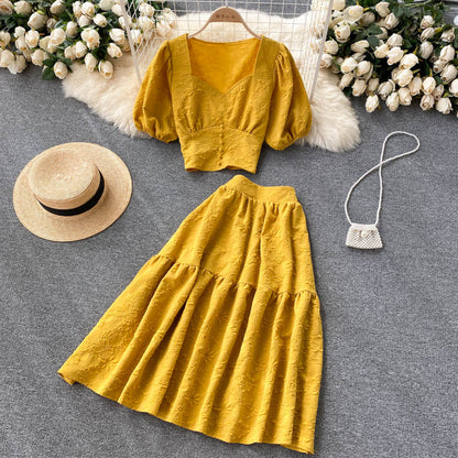 Cute two pieces A line dress fashion dress  473