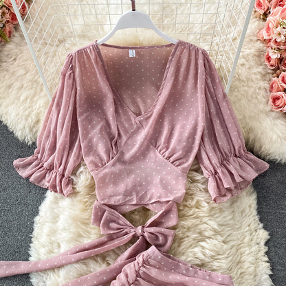 Cute A line two pieces dress fashion dress  537