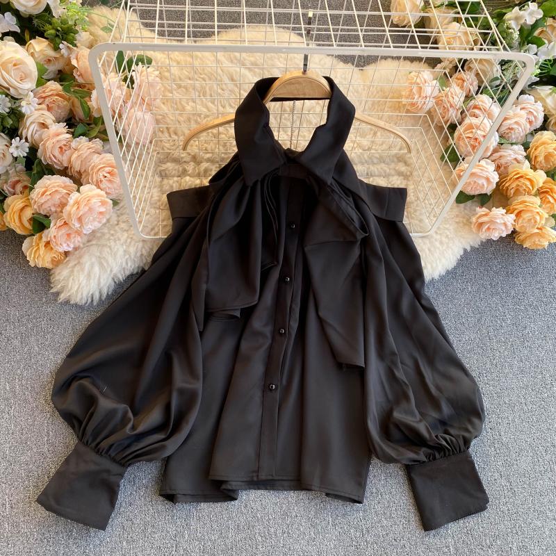 Stylish off-shoulder puff sleeve top  313