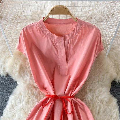 Stylish contrast A line dress  567