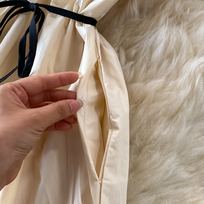 Stylish contrast A line dress  567