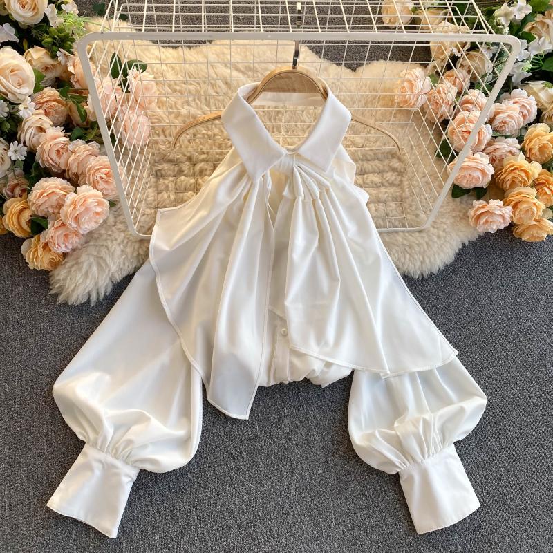 Stylish off-shoulder puff sleeve top  313