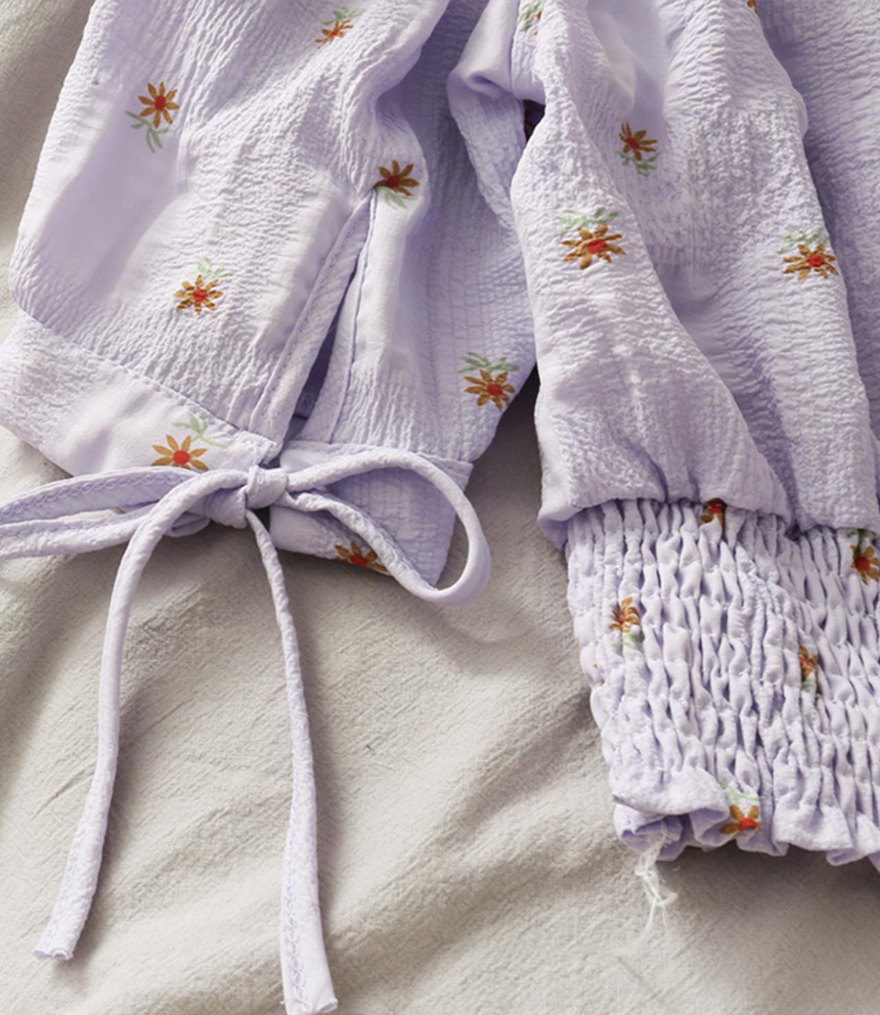 Cute floral pattern top crop tops  294