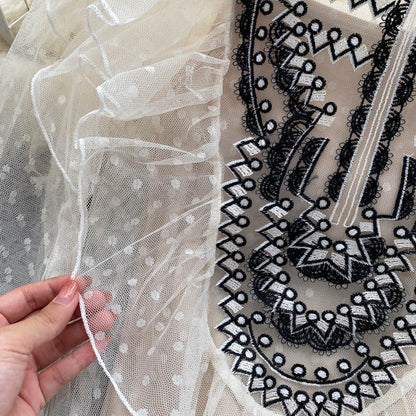 Cute embroidered long sleeve top  267