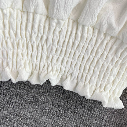 Cute v neck long sleeve top crop top  258