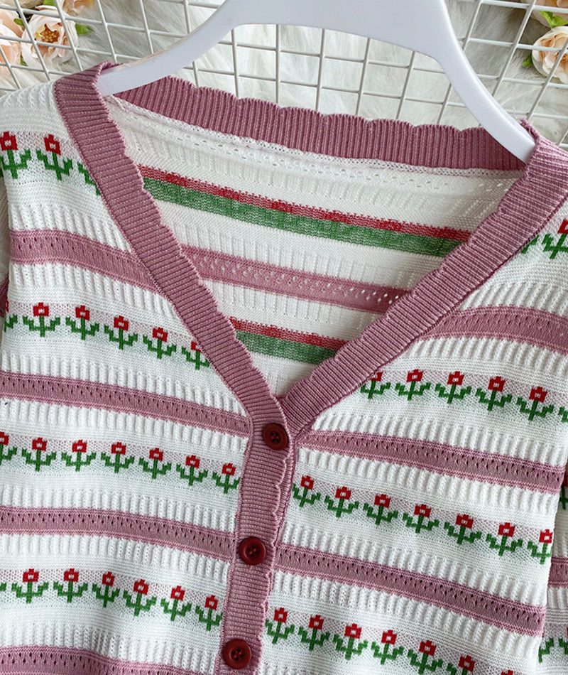 Sweet cardigan long sleeve sweater  155