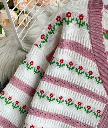 Sweet cardigan long sleeve sweater  155