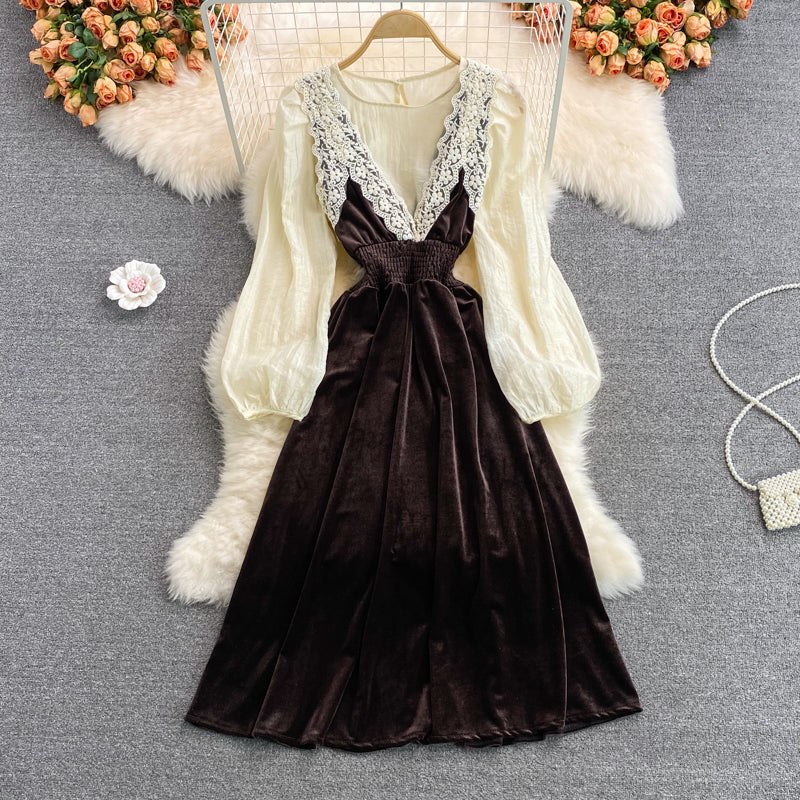 Cute lace two pieces dress fashion dress  403