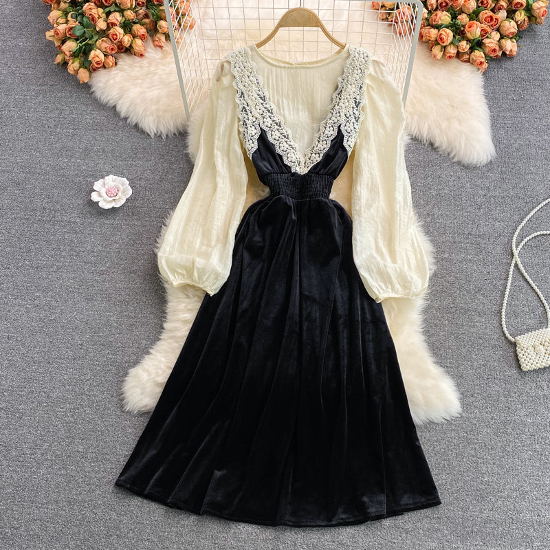 Cute lace two pieces dress fashion dress  403