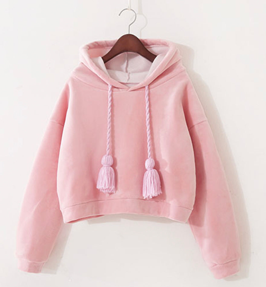 Sweet oversized cropped hoodie  237