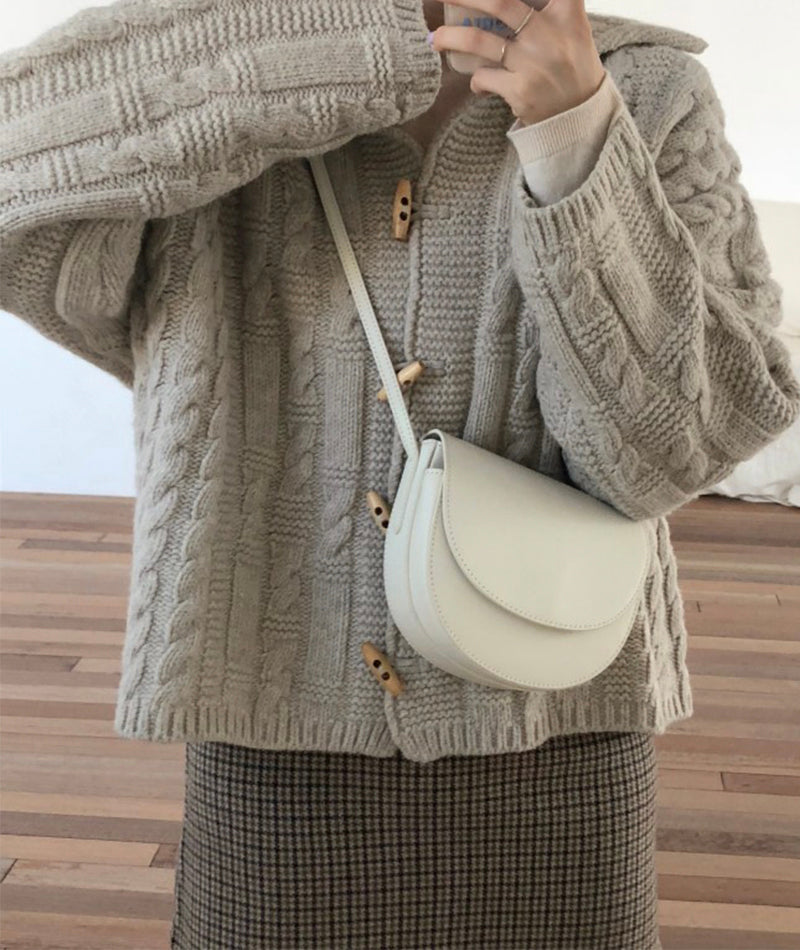 Loose v-neck sweater coat knitted cardigan coat  150