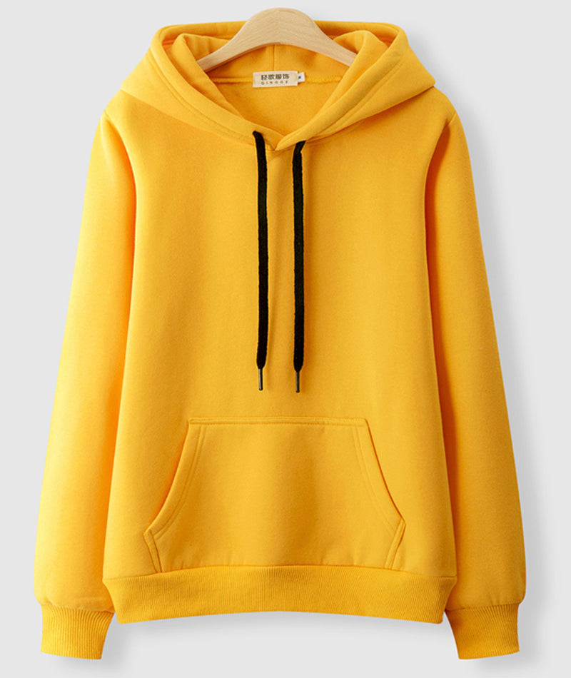 Hoodie simple loose plus fleece top  231