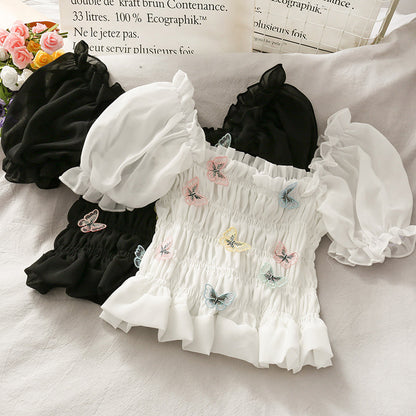 Cute butterfly applique top  300