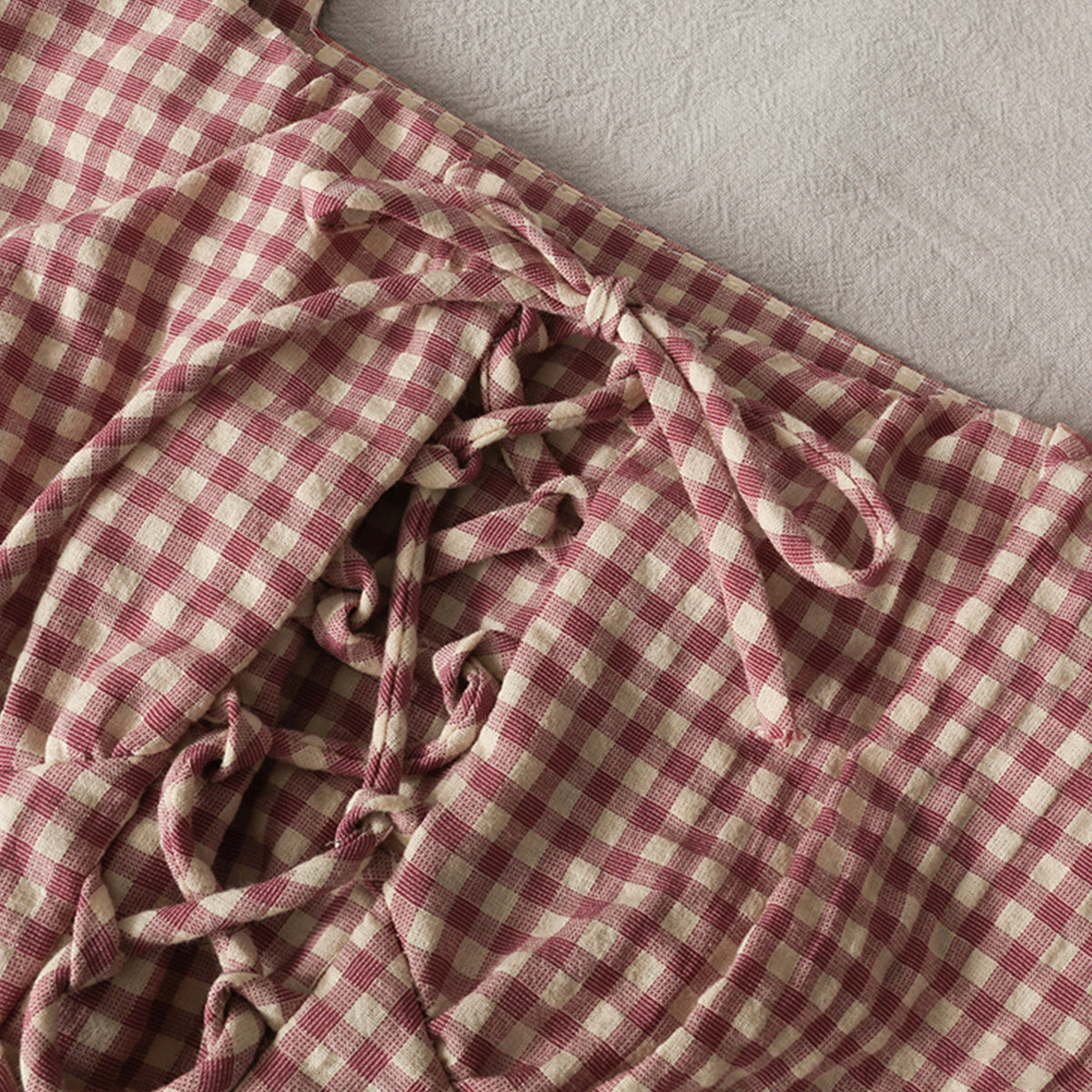 Cute Plaid Short Sleeve Top  301