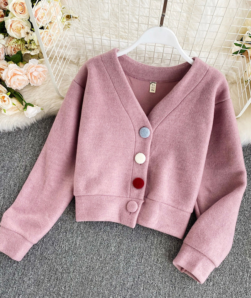 Cute v neck tops crop top  148