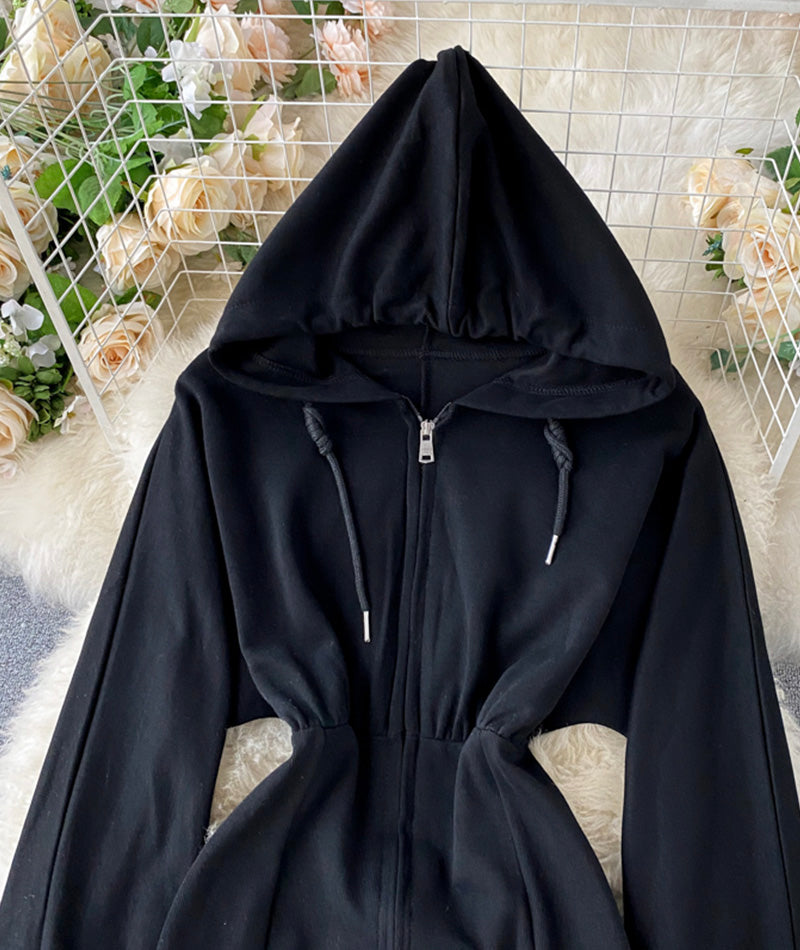 Cute hoodie casual dress  240