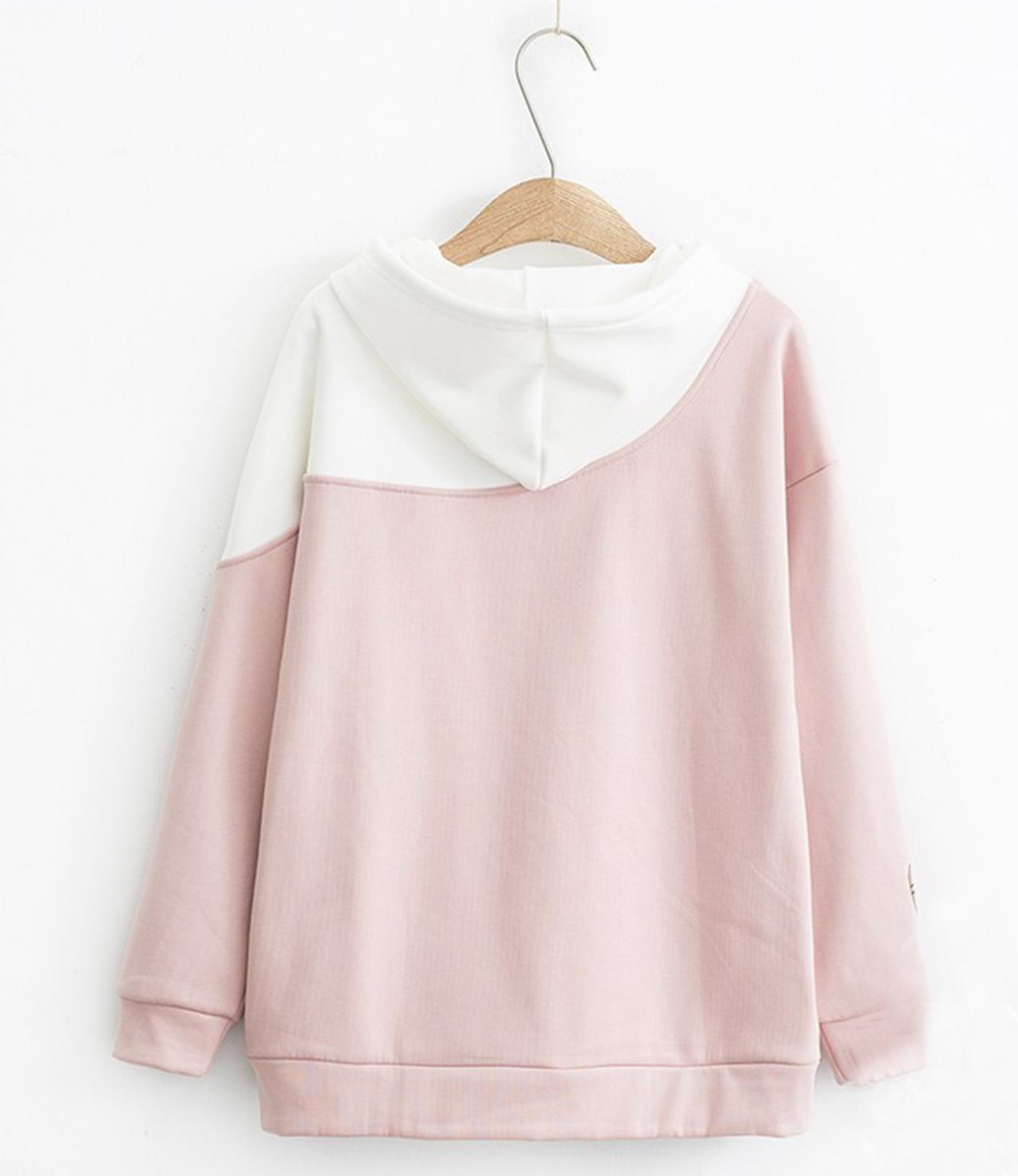 Cute bunny long-sleeved hoodie  284