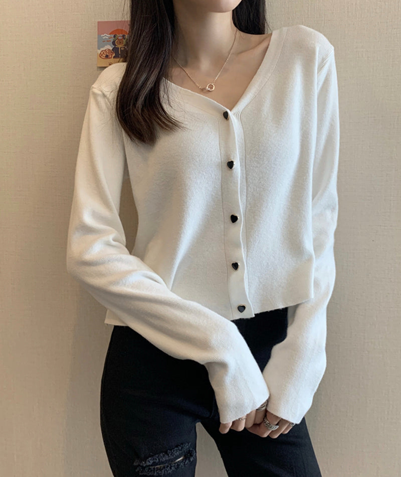 Thin v-neck sweater knitted cardigan sweater  149