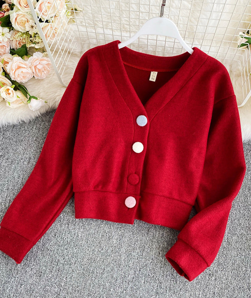 Cute v neck tops crop top  148