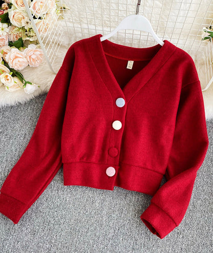 Cute v neck tops crop top  148