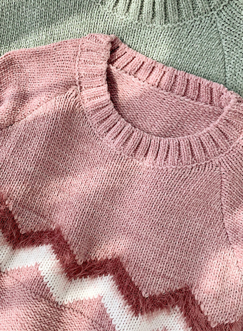 Sweater round neck long-sleeved sweater  136