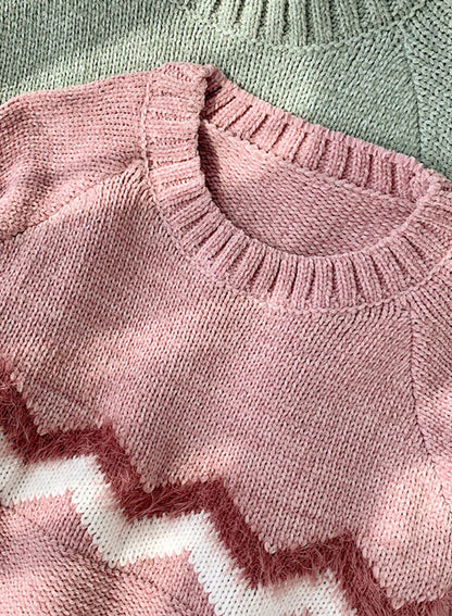 Sweater round neck long-sleeved sweater  136