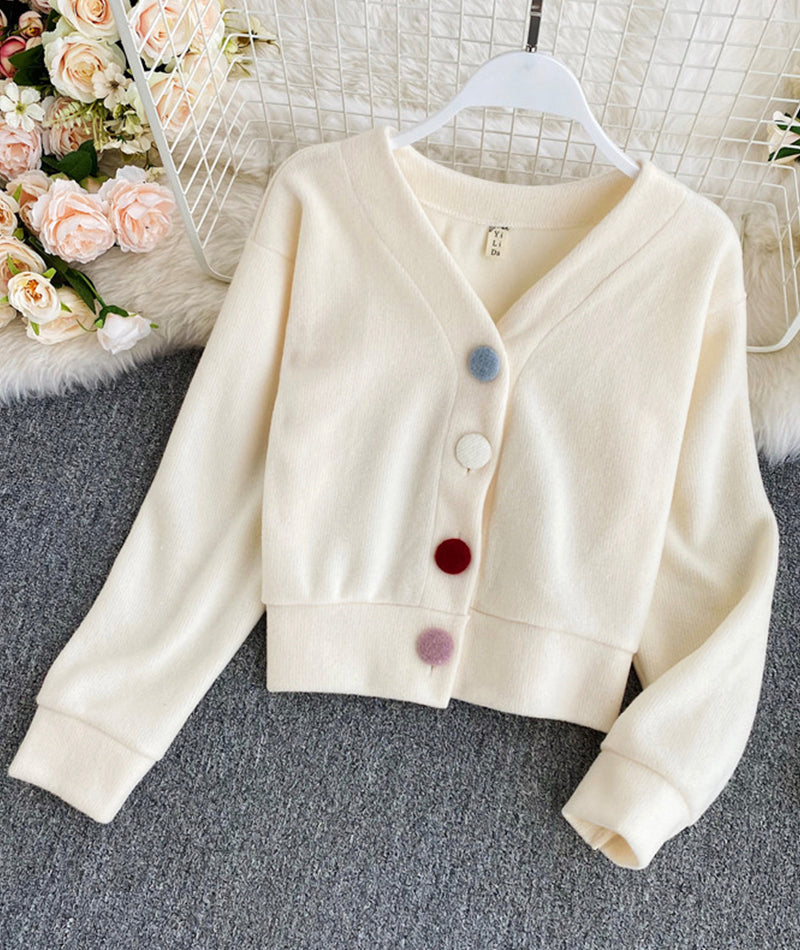 Cute v neck tops crop top  148