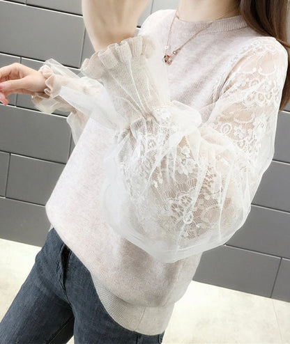 Cute stitching sweater  092