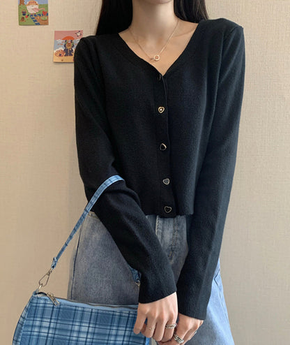 Thin v-neck sweater knitted cardigan sweater  149