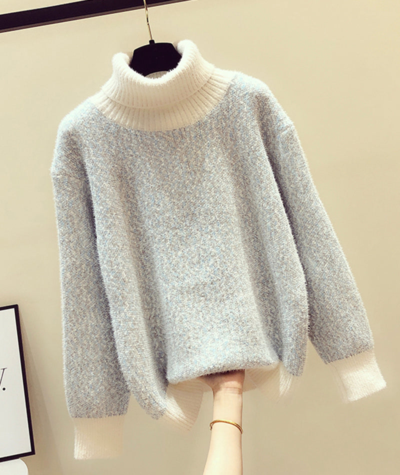 Sweater cute turtleneck sweater  123