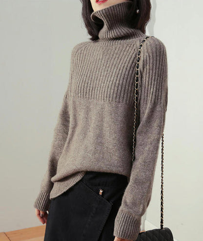 Sweater fashion turtleneck sweater  107