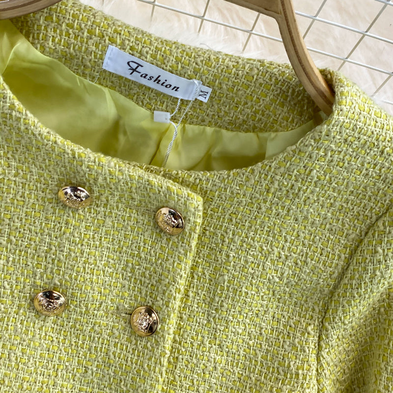 Small fragrance coat women's new short style temperament  1640