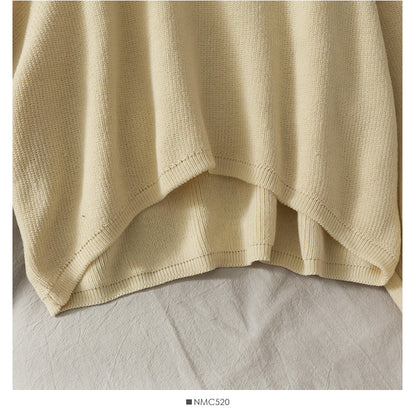 French minority front short back long Pullover Sweater women  1700