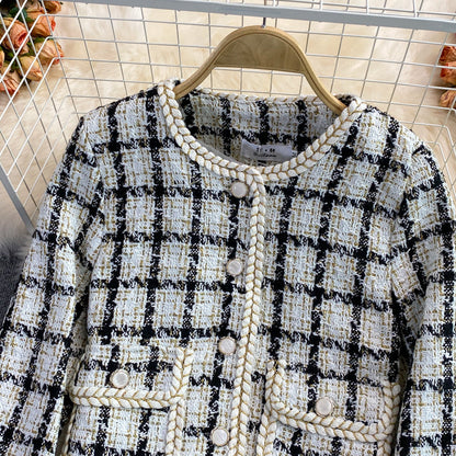Xiaoxiangfeng tweed coat female  1641