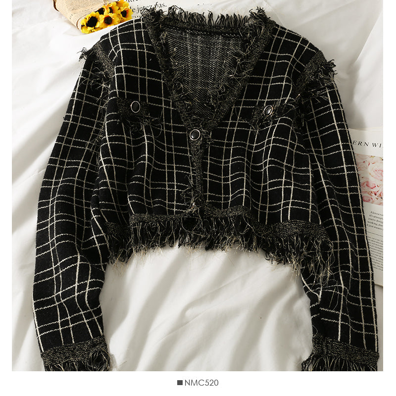 Two button blouse women's autumn long sleeve versatile thin bright silk sweater  1971