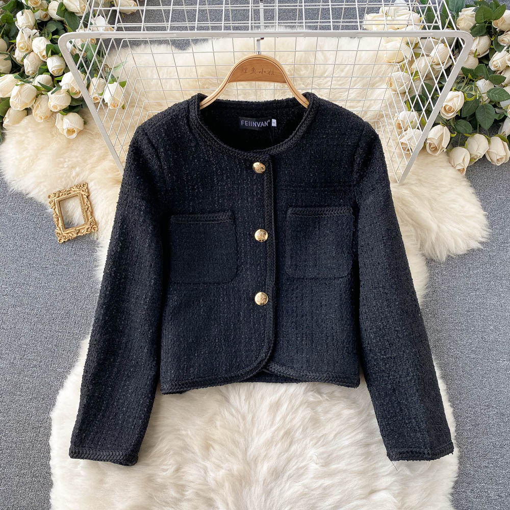 French elegant small fragrance slim jacket  1565