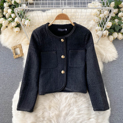 French elegant small fragrance slim jacket  1565