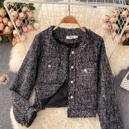 Plaid women's new autumn foreign style coat  1498