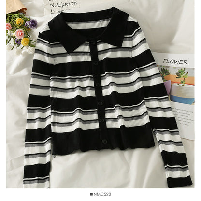 Cardigan top women's new slim sweater  1999