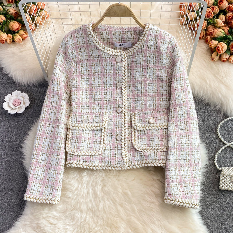Xiaoxiangfeng tweed coat female  1641