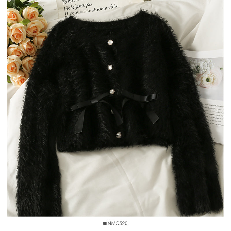 Women's autumn decoration, slim body, short long sleeved sweater  1891