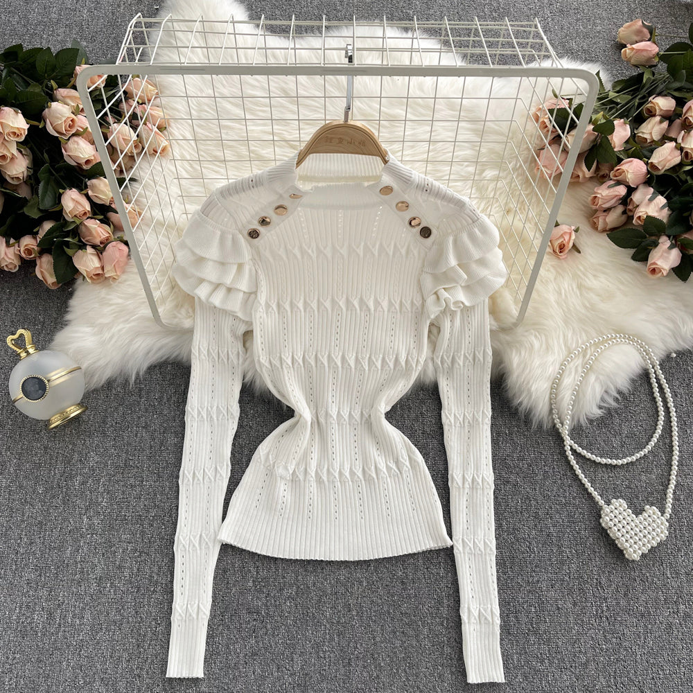 Design sense: Slim French foreign style sweater  1616