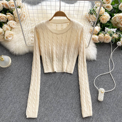 Twist sweater women's Pullover Sweater  1611