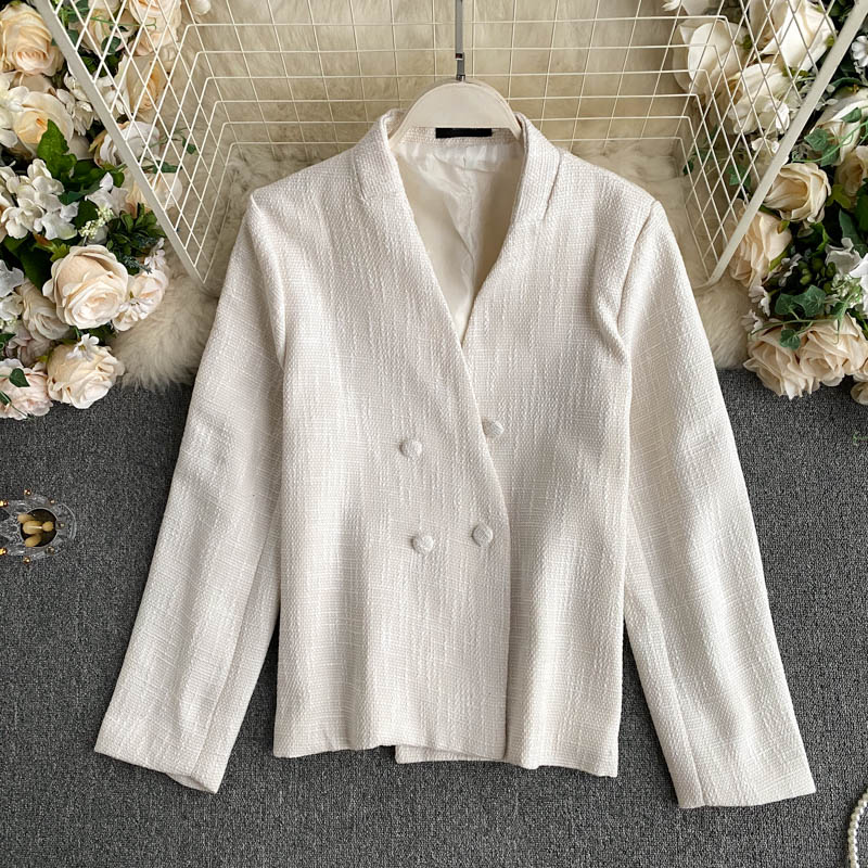 Women's Retro slim fit and versatile long sleeved jacket  1492