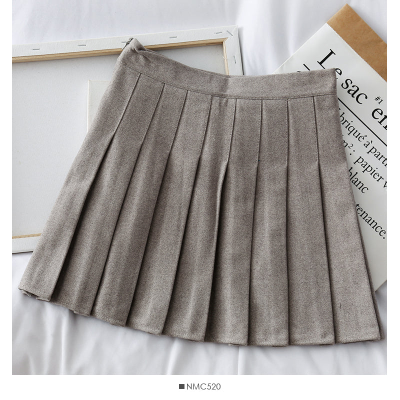 Light proof thin black A-line skirt  2517